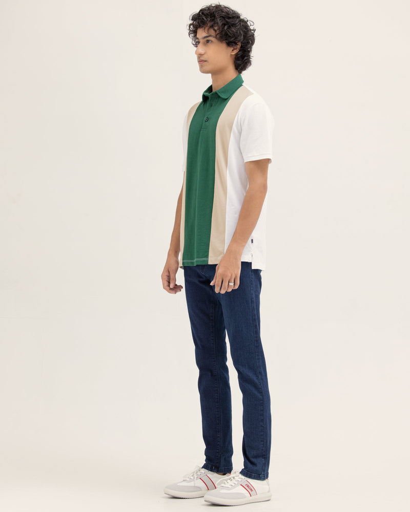 Men Panel Polo Tee - Engine - Buy Now