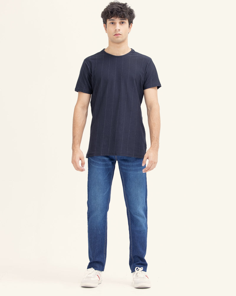 Men Lined T Shirt - Engine - Buy Now