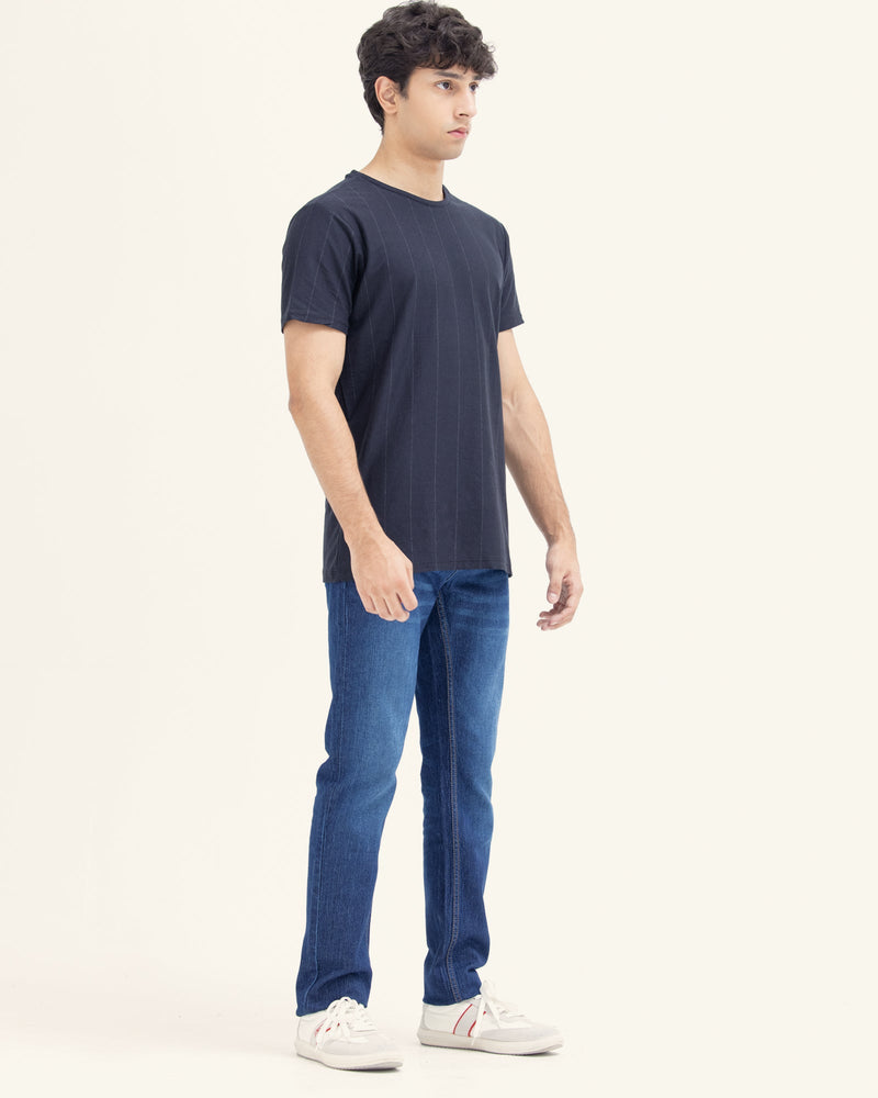 Men Lined T Shirt - Engine - Buy Now