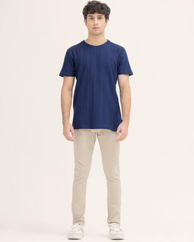 Men Lined T Shirt