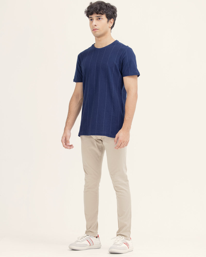 Men Lined T Shirt - Engine - Buy Now