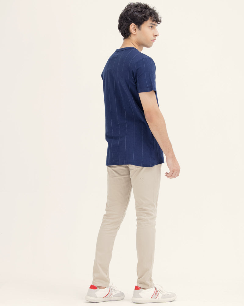 Men Lined T Shirt - Engine - Buy Now