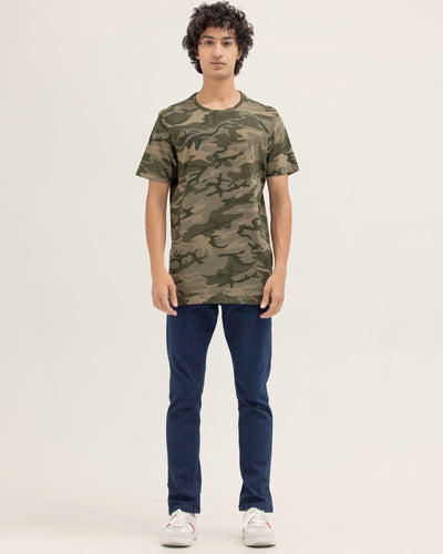 Men Camouflage T Shirt