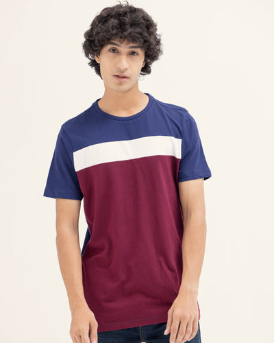 Men Color Block T Shirt