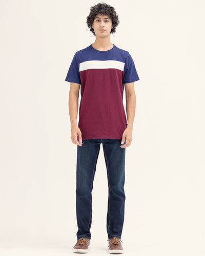 Men Color Block T Shirt