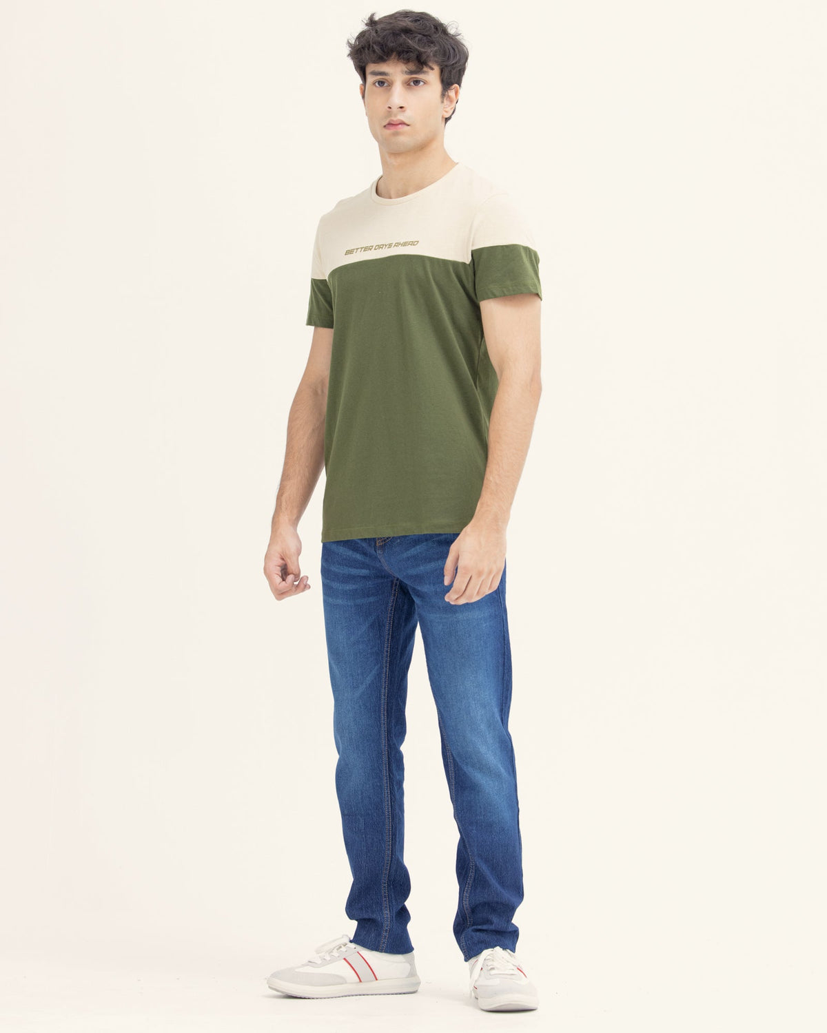 Men Color Block T Shirt - Engine - Buy Now