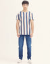 Men Striped Henley