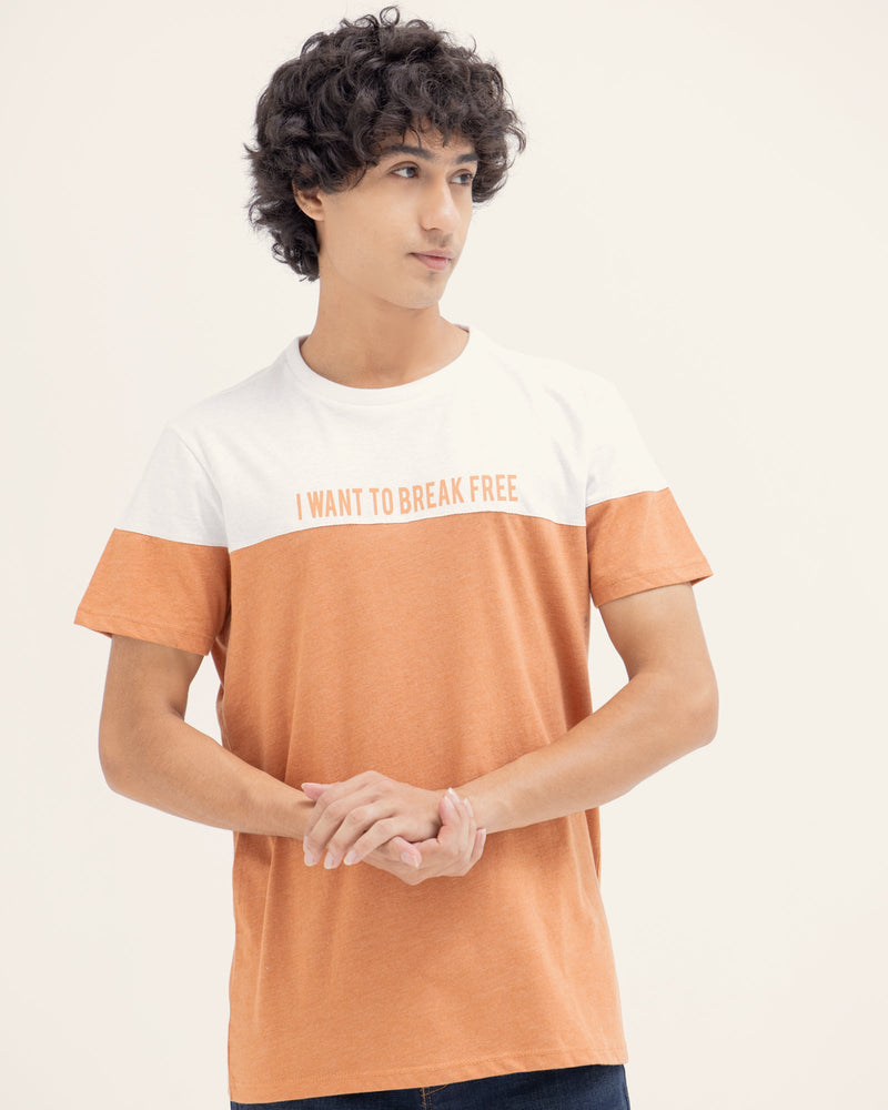 Men Color Block T Shirt - Engine - Buy Now