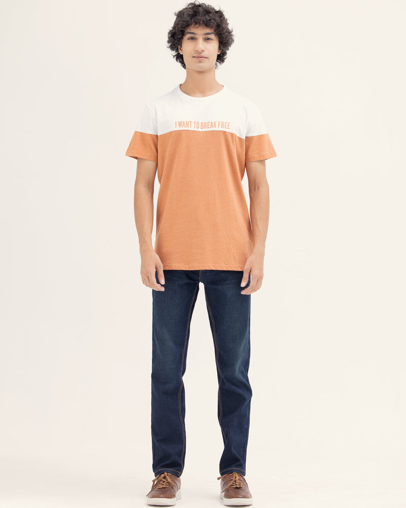Men Color Block T Shirt - Engine - Buy Now