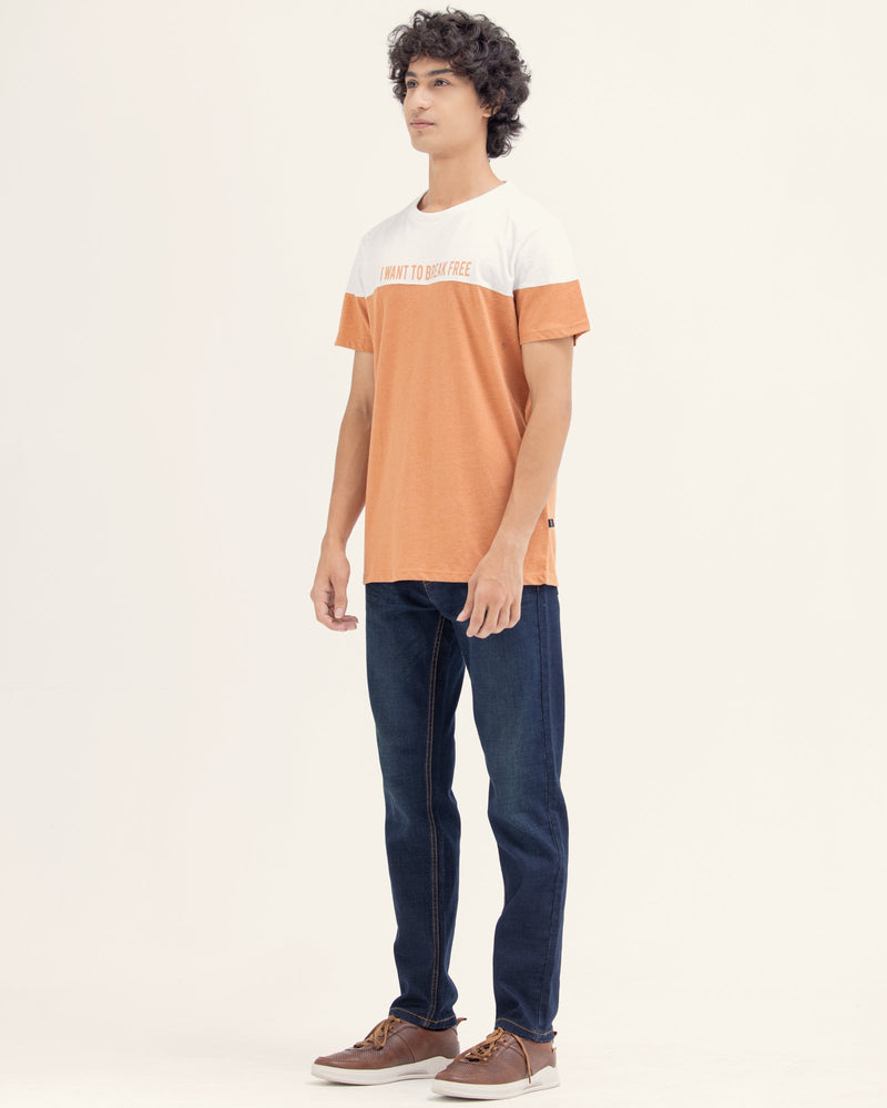Men Color Block T Shirt - Engine - Buy Now