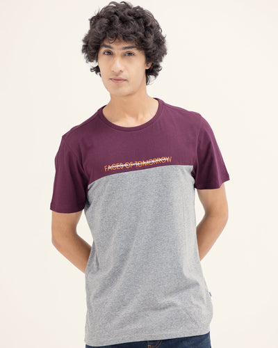 Men Color Block T Shirt