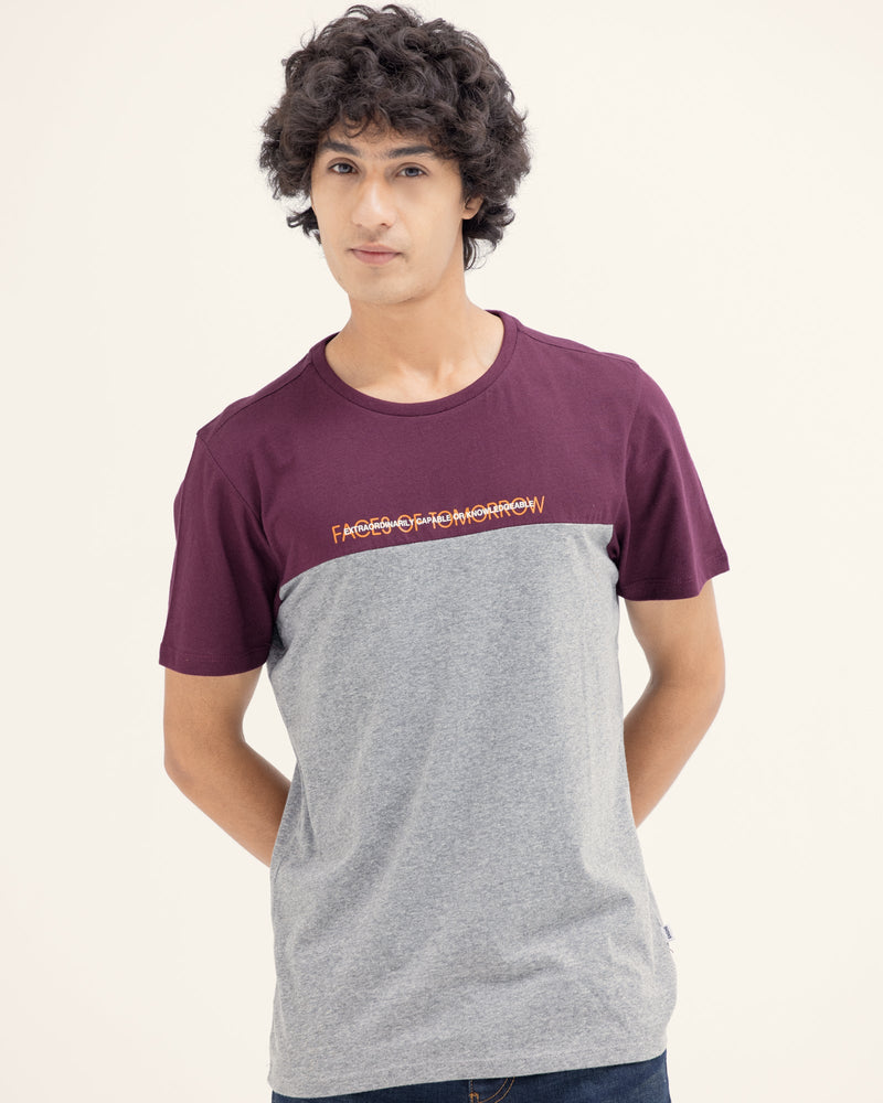 Men Color Block T Shirt - Engine - Buy Now