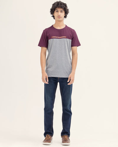 Men Color Block T Shirt