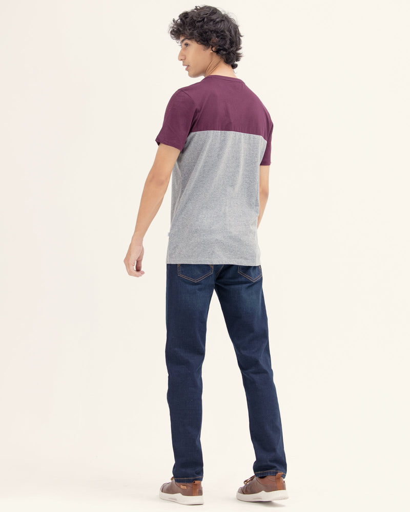 Men Color Block T Shirt - Engine - Buy Now