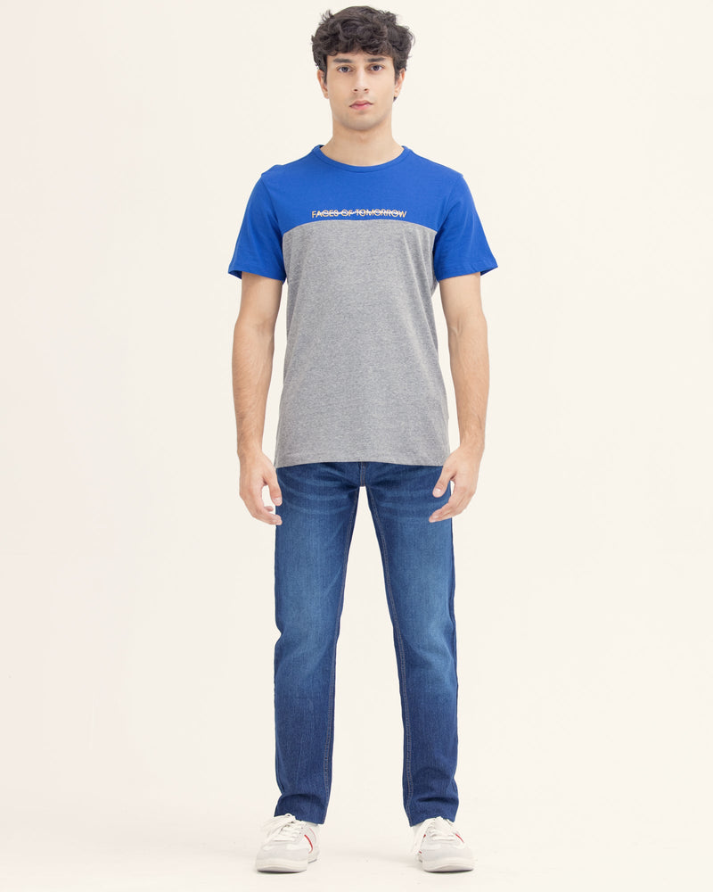 Men Color Block T Shirt - Engine - Buy Now