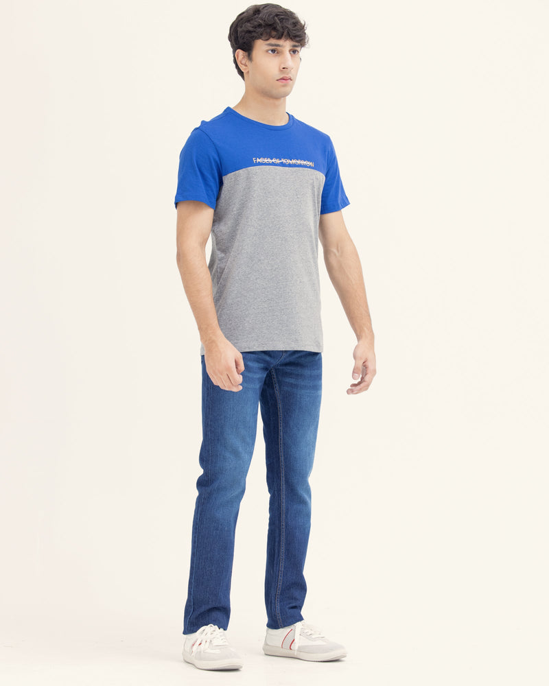 Men Color Block T Shirt - Engine - Buy Now