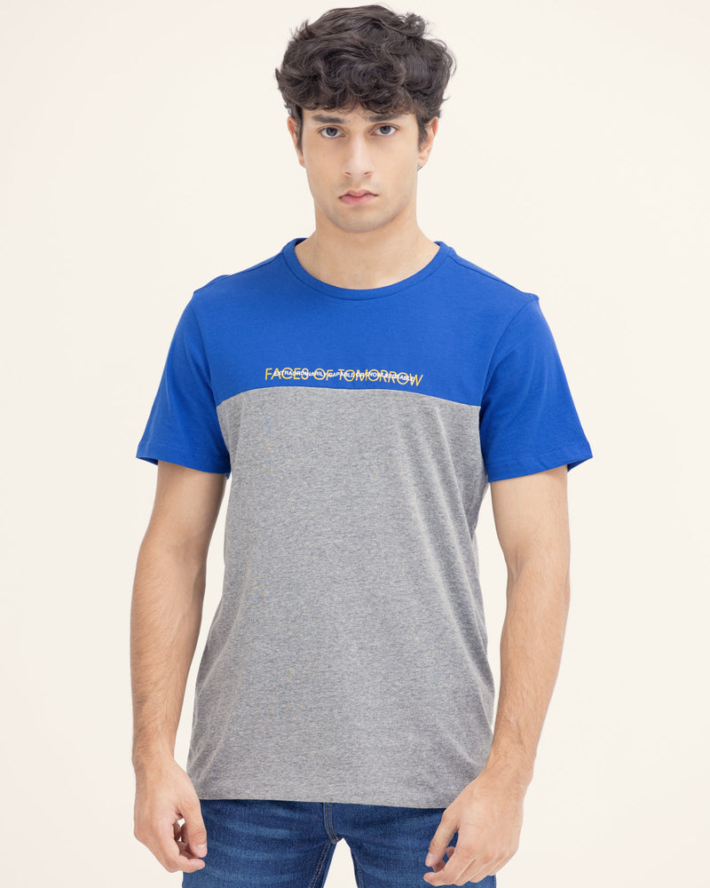 Men Color Block T Shirt - Engine - Buy Now