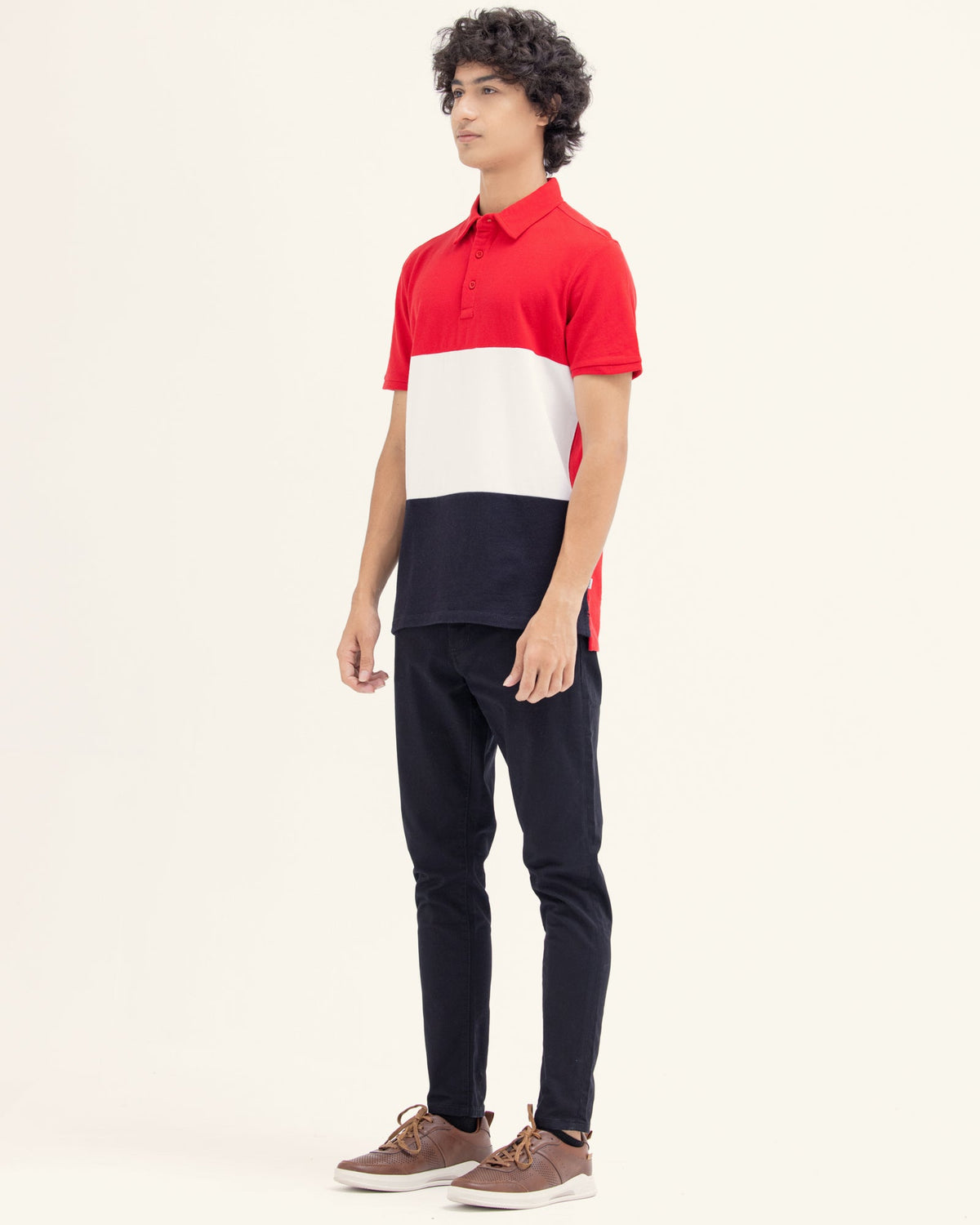 Men Color Block Polo - Engine - Buy Now