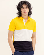 Men Color Block Polo - Engine - Buy Now