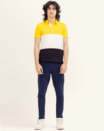Men Color Block Polo - Engine - Buy Now