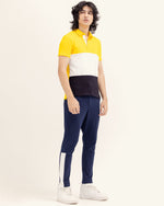 Men Color Block Polo - Engine - Buy Now