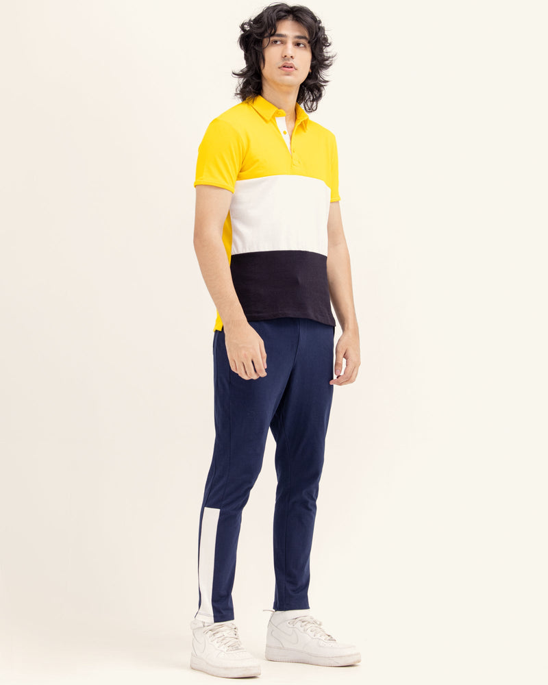 Men Color Block Polo - Engine - Buy Now