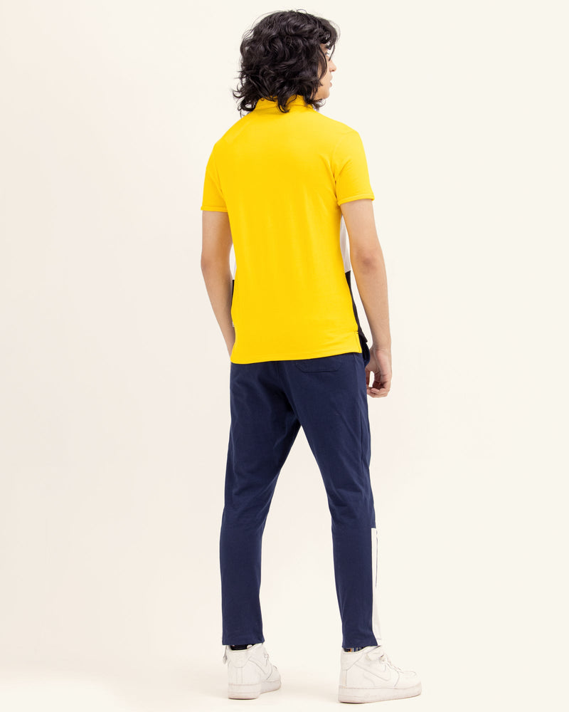 Men Color Block Polo - Engine - Buy Now