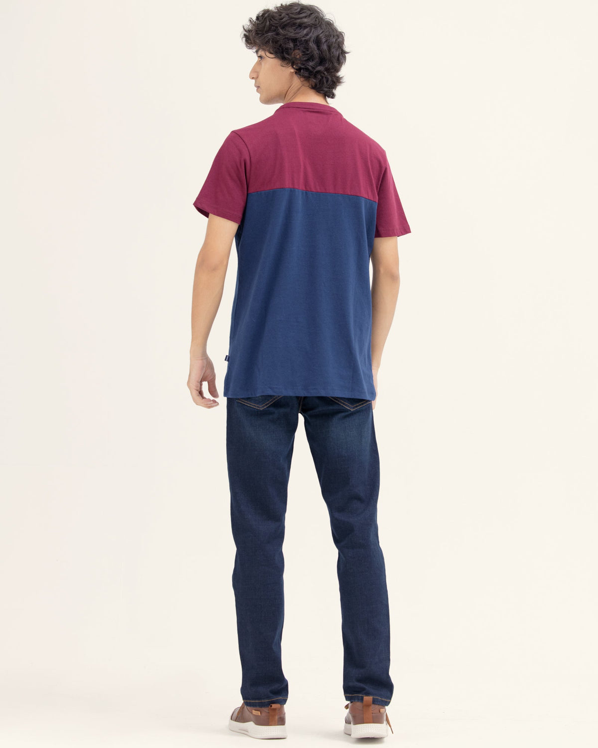 Men Color Block T Shirt - Engine - Buy Now