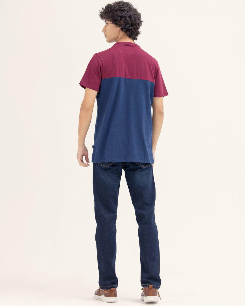 Men Color Block T Shirt - Engine - Buy Now