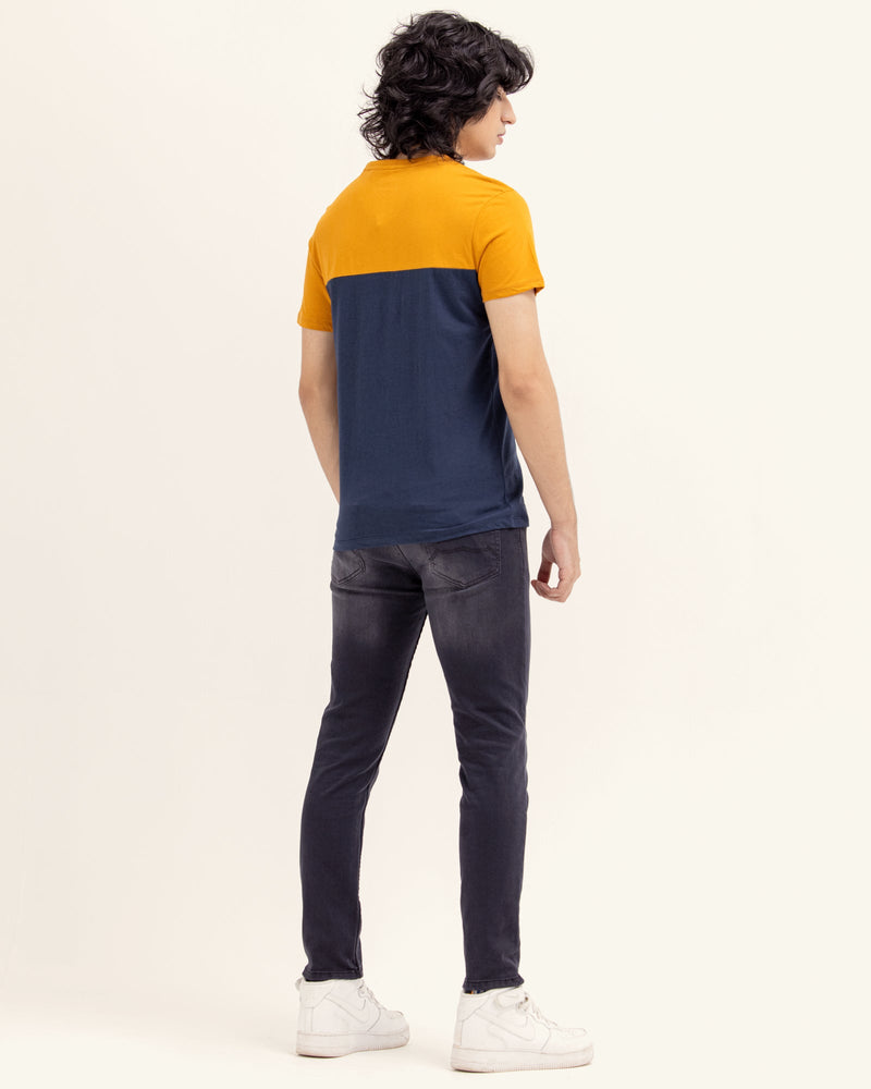 Men Color Block T Shirt - Engine - Buy Now