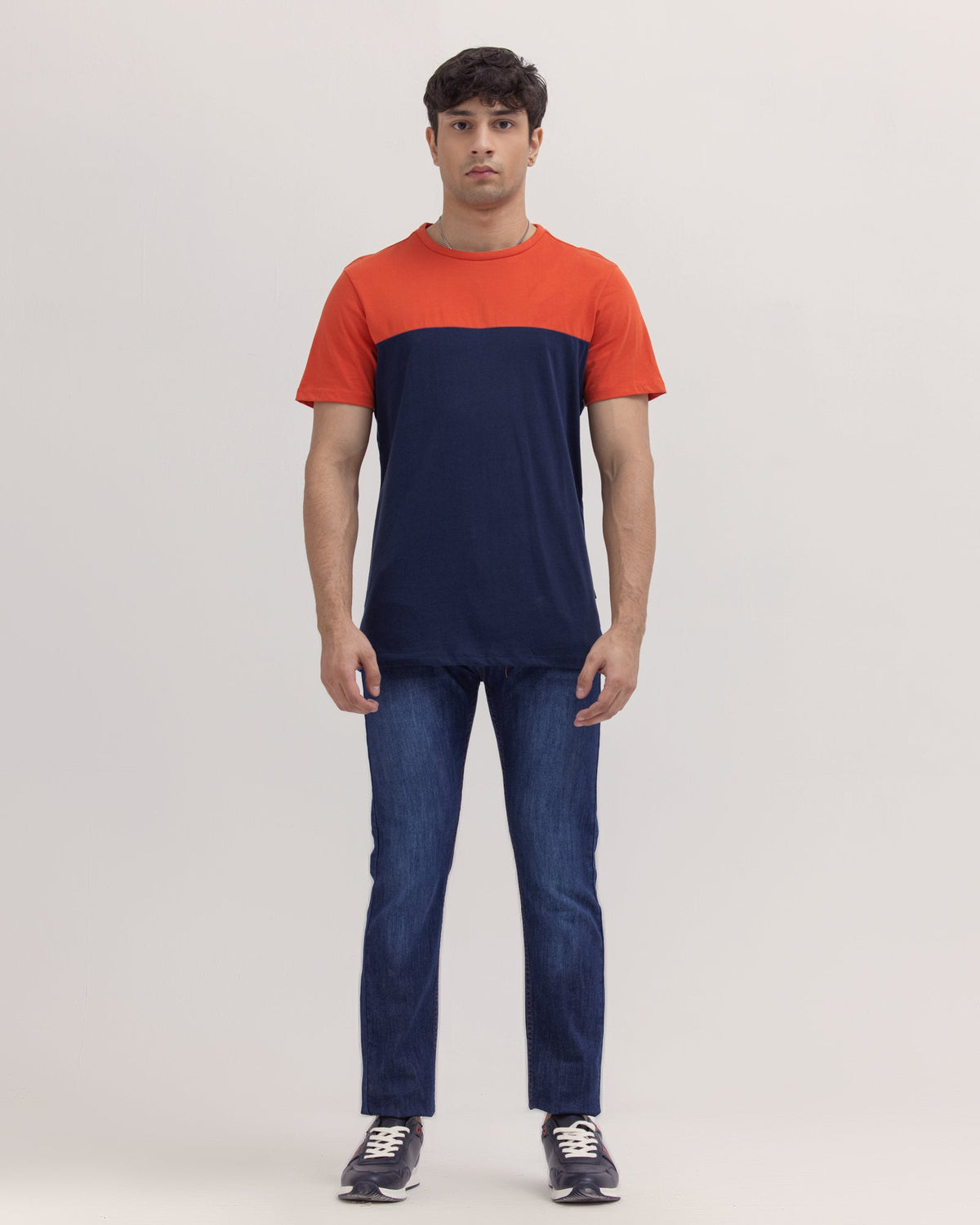Men Color Block T Shirt - Engine - Buy Now