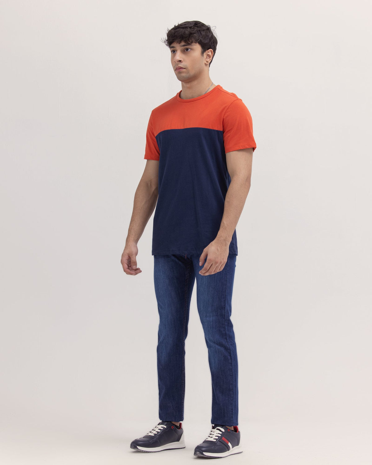Men Color Block T Shirt - Engine - Buy Now