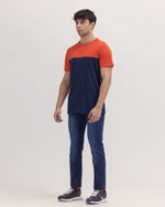 Men Color Block T Shirt - Engine - Buy Now