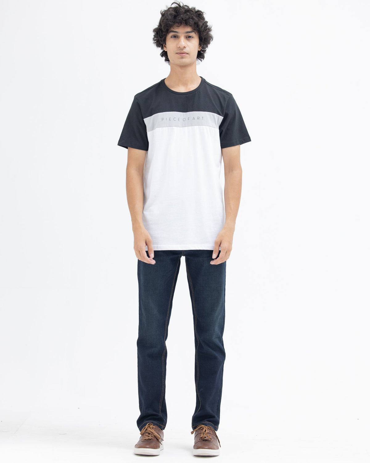 Men Color Block T Shirt - Engine - Buy Now