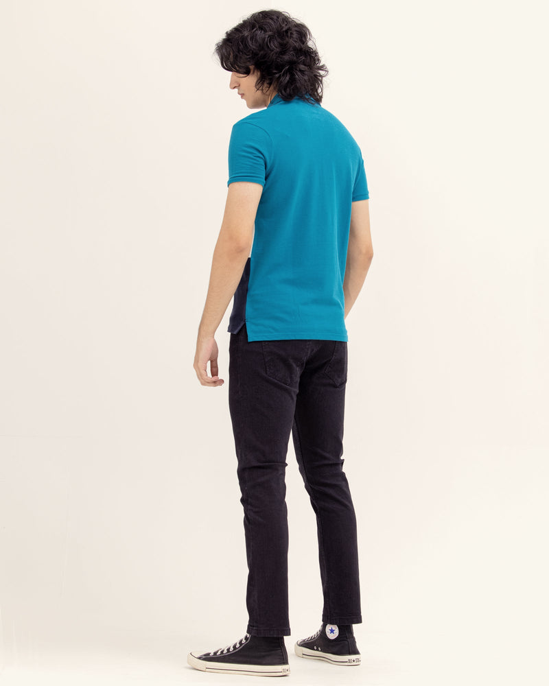 Men Color Block Polo - Engine - Buy Now