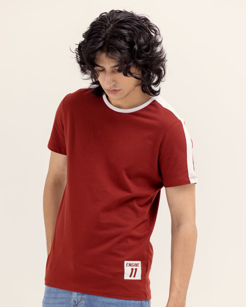 Men Panel T Shirt - Engine - Buy Now