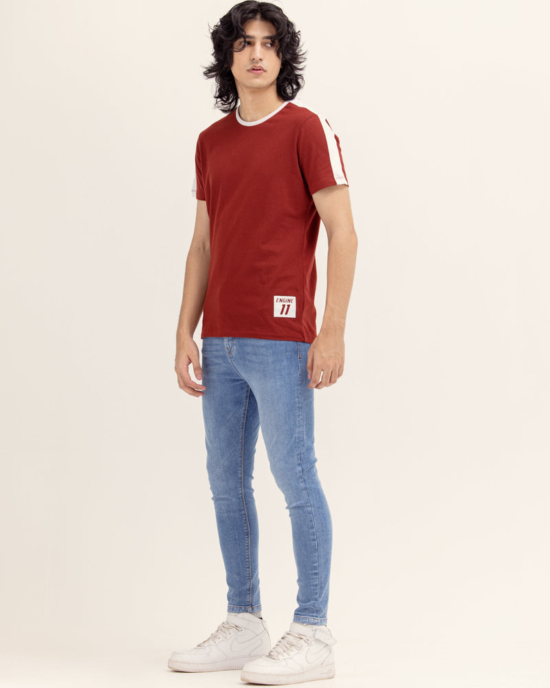 Men Panel T Shirt - Engine - Buy Now