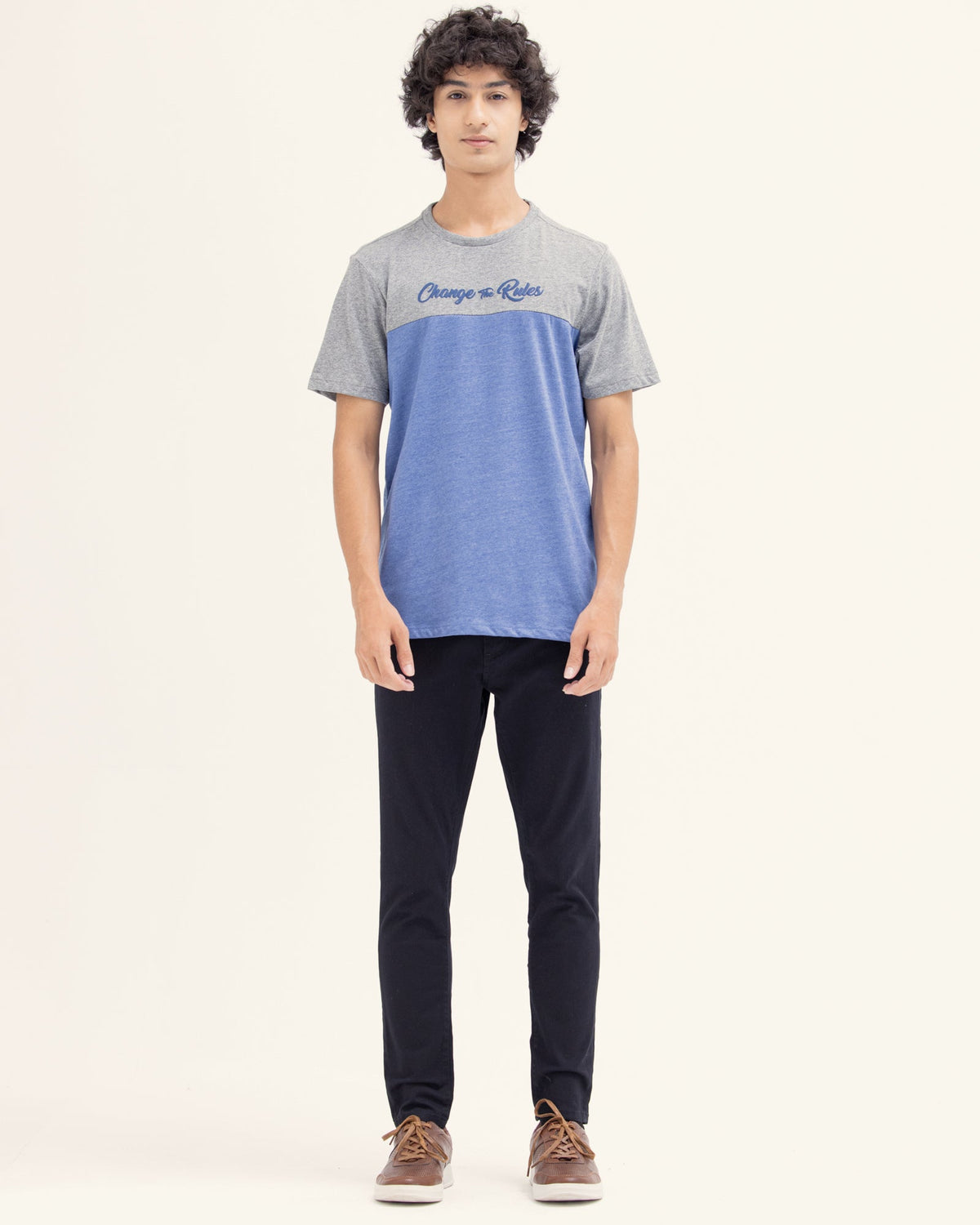 Men Color Block T Shirt - Engine - Buy Now