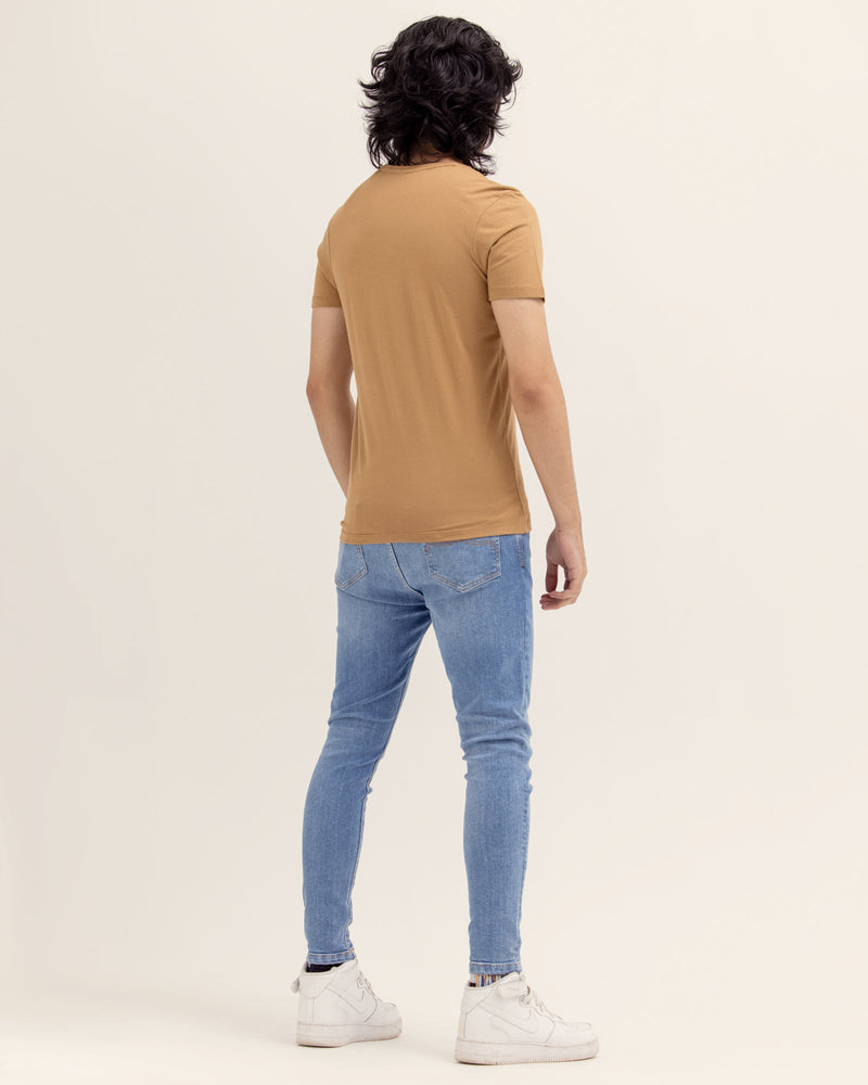 Men Khaki T Shirt - Engine - Buy Now