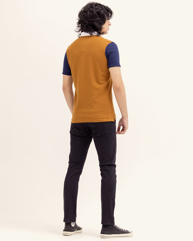 Men Color Block Polo - Engine - Buy Now