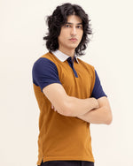 Men Color Block Polo - Engine - Buy Now