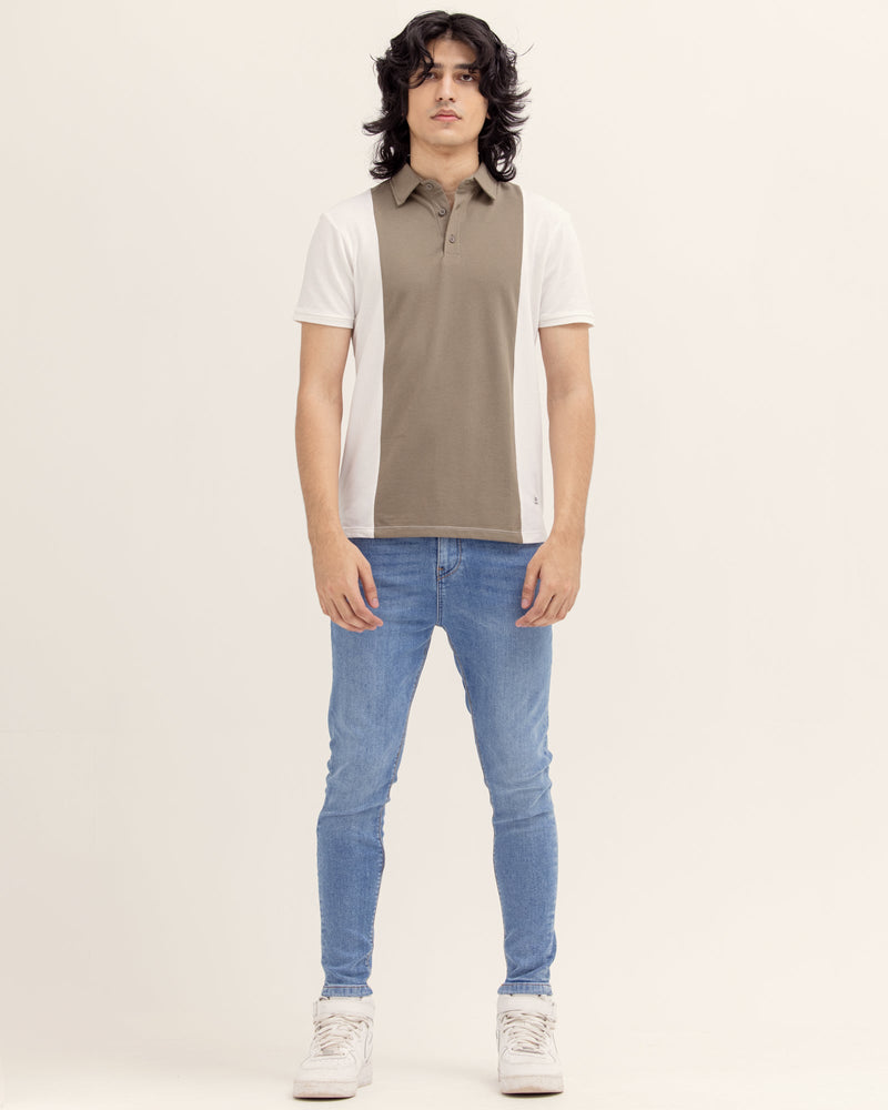 Men Panel Polo Tee - Engine - Buy Now