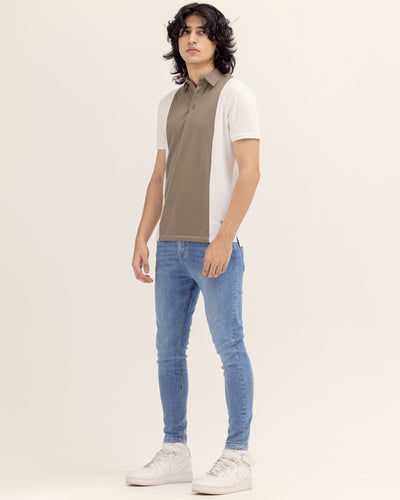 Men Panel Polo Tee