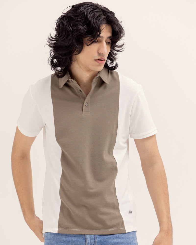 Men Panel Polo Tee - Engine - Buy Now