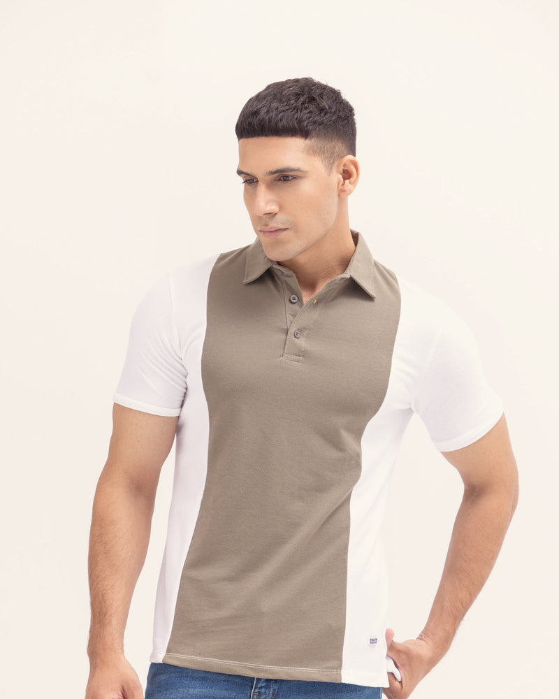 Men Panel Polo Tee - Engine - Buy Now