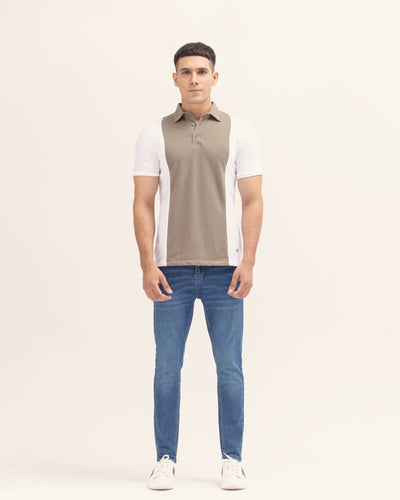 Men Panel Polo Tee
