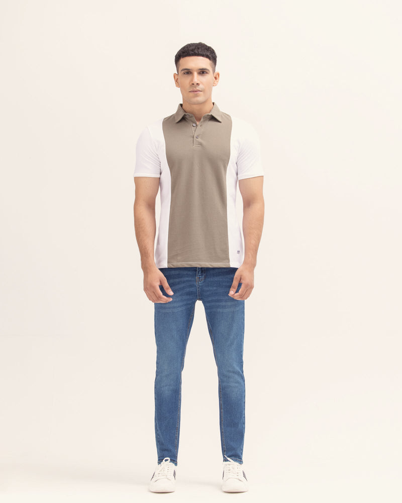 Men Panel Polo Tee - Engine - Buy Now