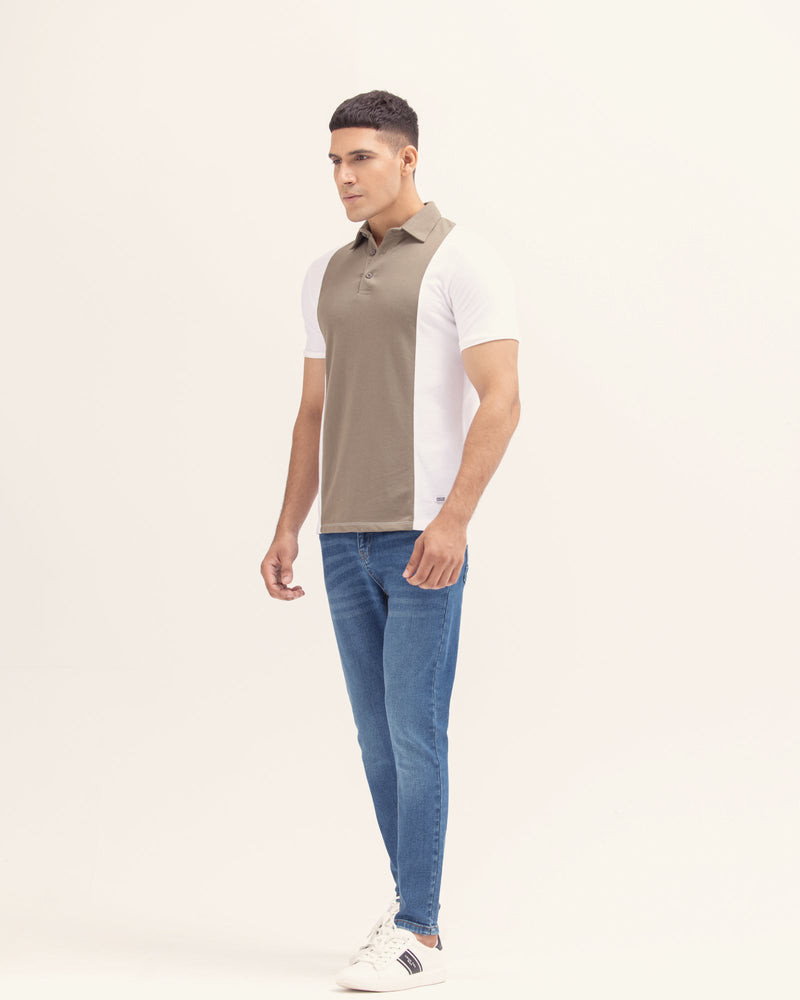 Men Panel Polo Tee - Engine - Buy Now