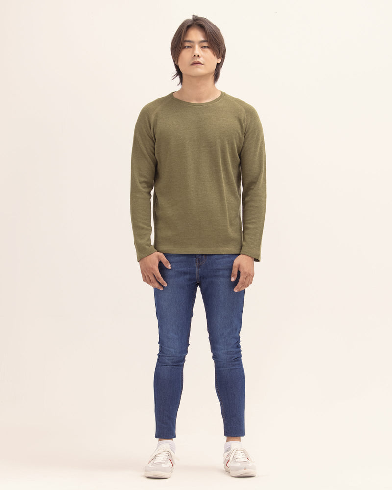 Men Long Sleeve Basic T Shirt - Engine - Buy Now