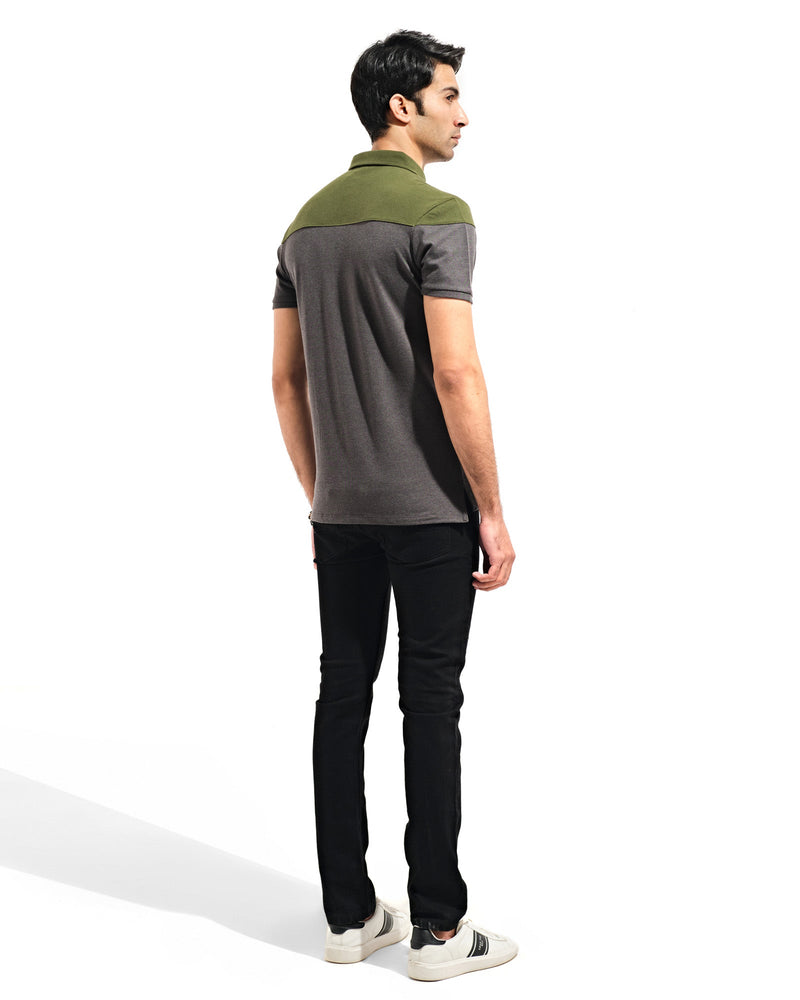 Men Panel Polo Tee - Engine - Buy Now
